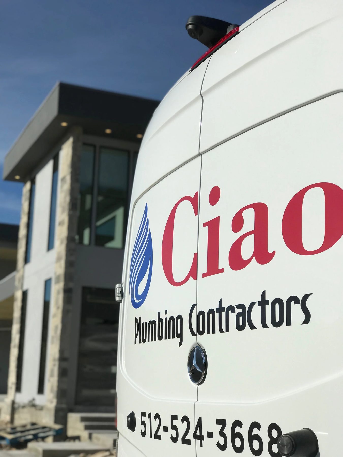 Ciao Plumbing water heater installation — licensed master plumber at work